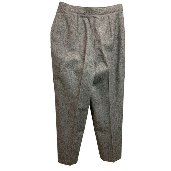 Size 11/2 Lindsay Gray Women's 1980s Vintage Wool Blend Dress Pants - Picture 6 of 9